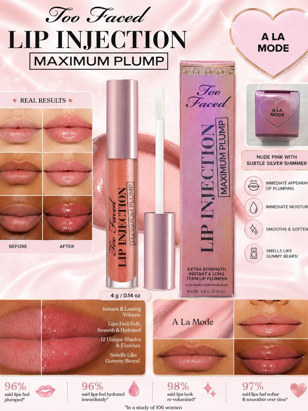 Too Faced Lip Injection Maximum Plump – A La Mode